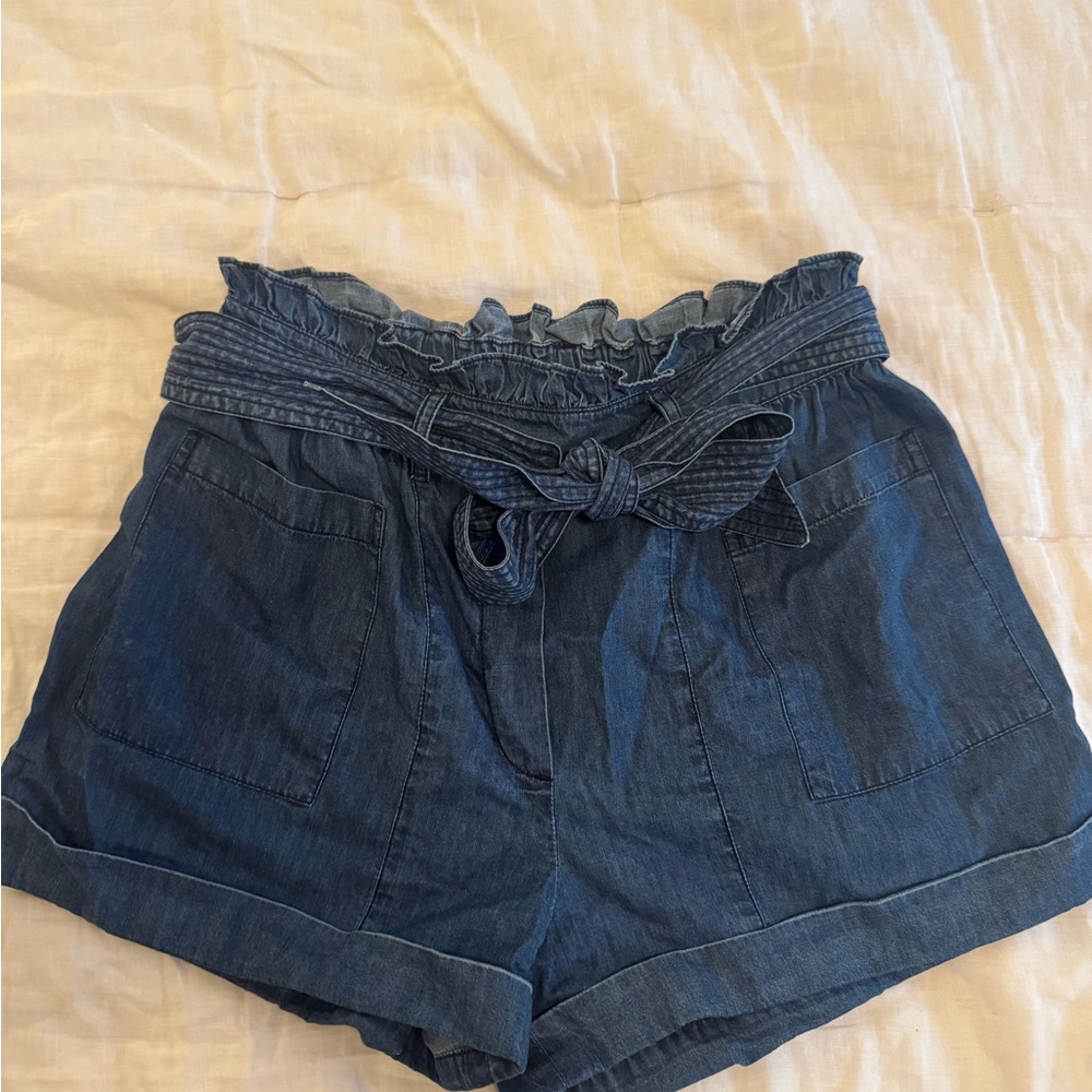 Cleobella Blue High Waist Shorts
